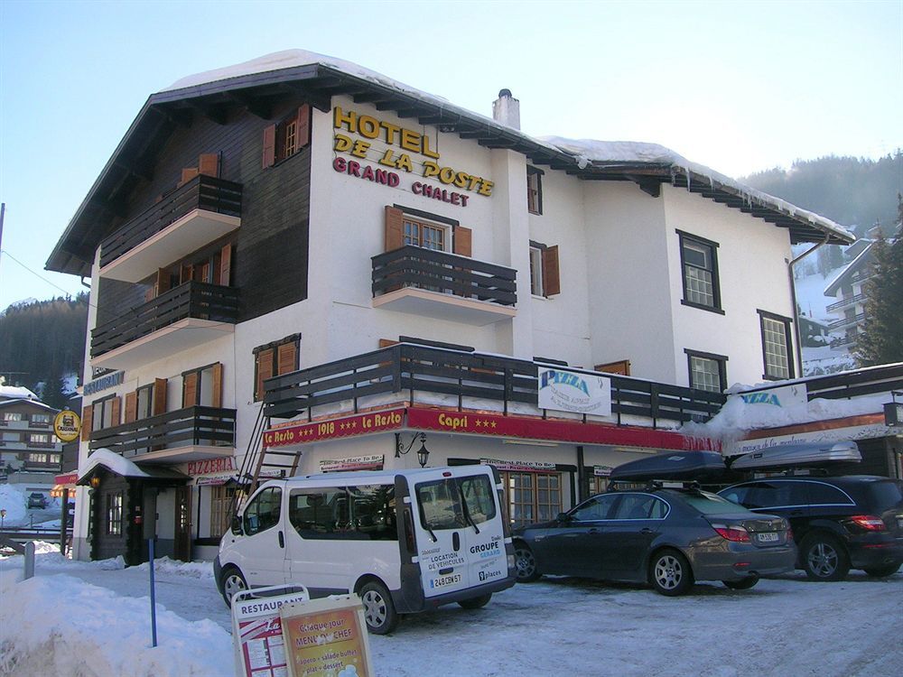 Hotel De La Poste La Tzoumaz Bagian luar foto